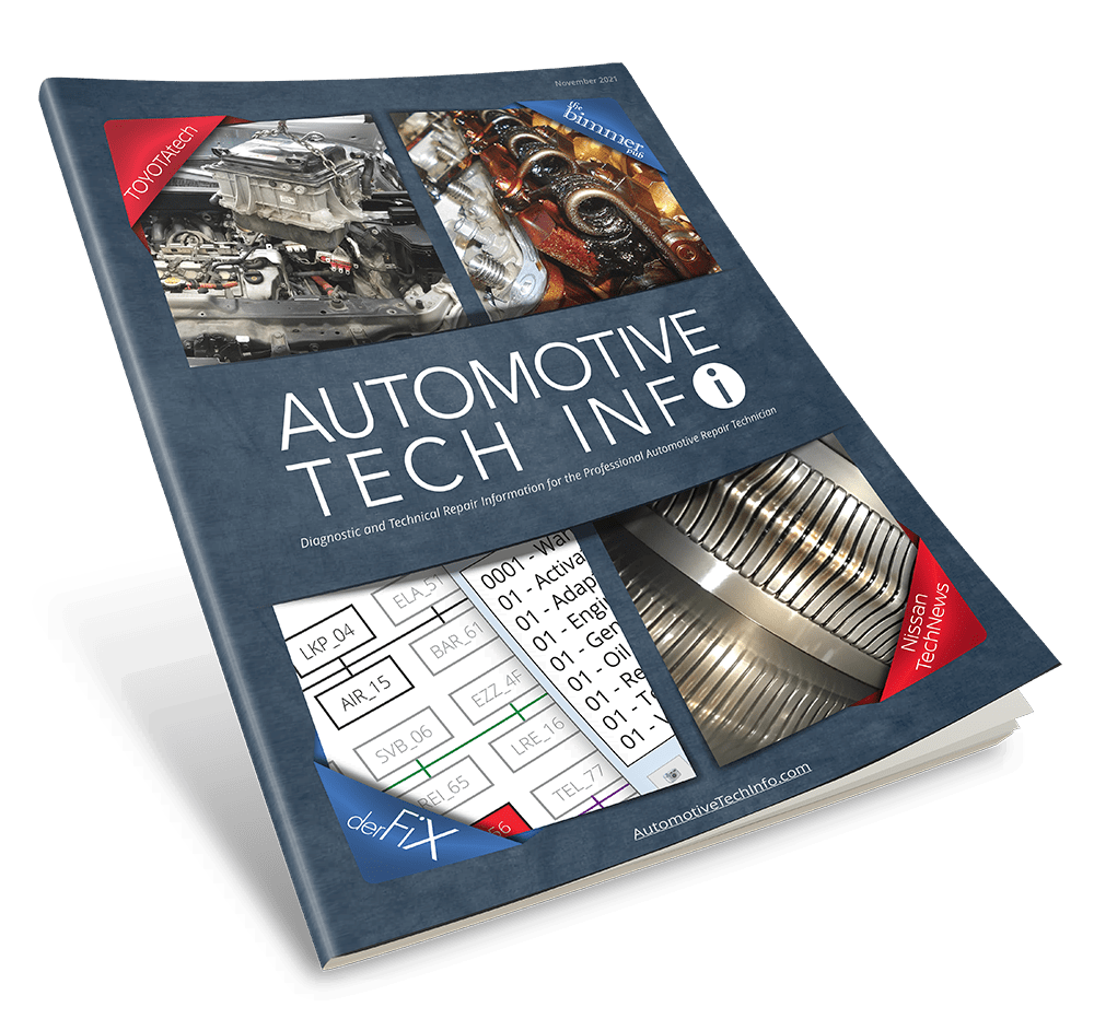 automotive tech info November 2021 magazine display